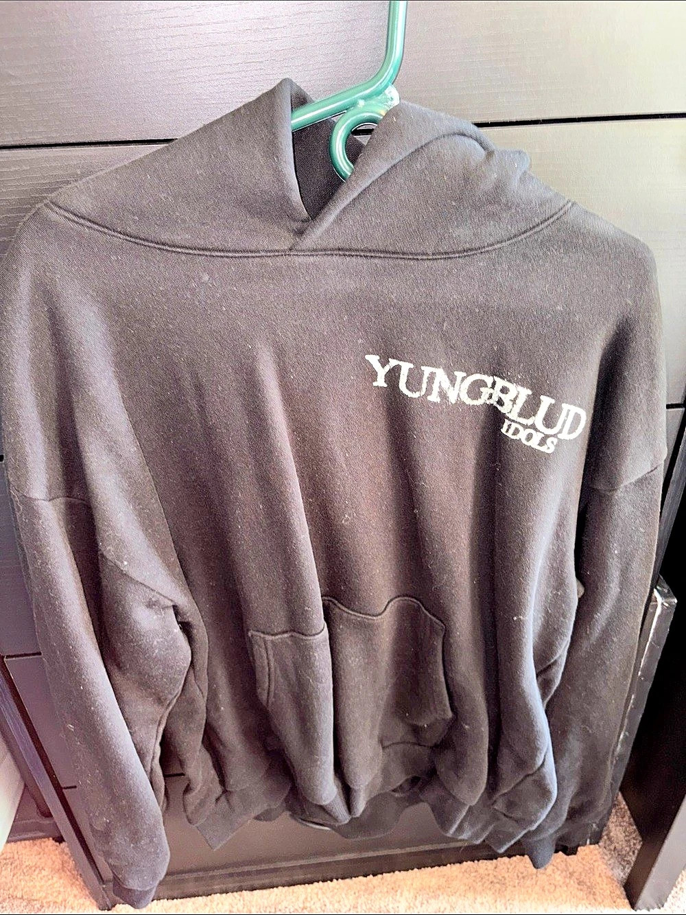 YUNGBLUD World Tour 2025 Hoodie Graphic Hoodie Black XL